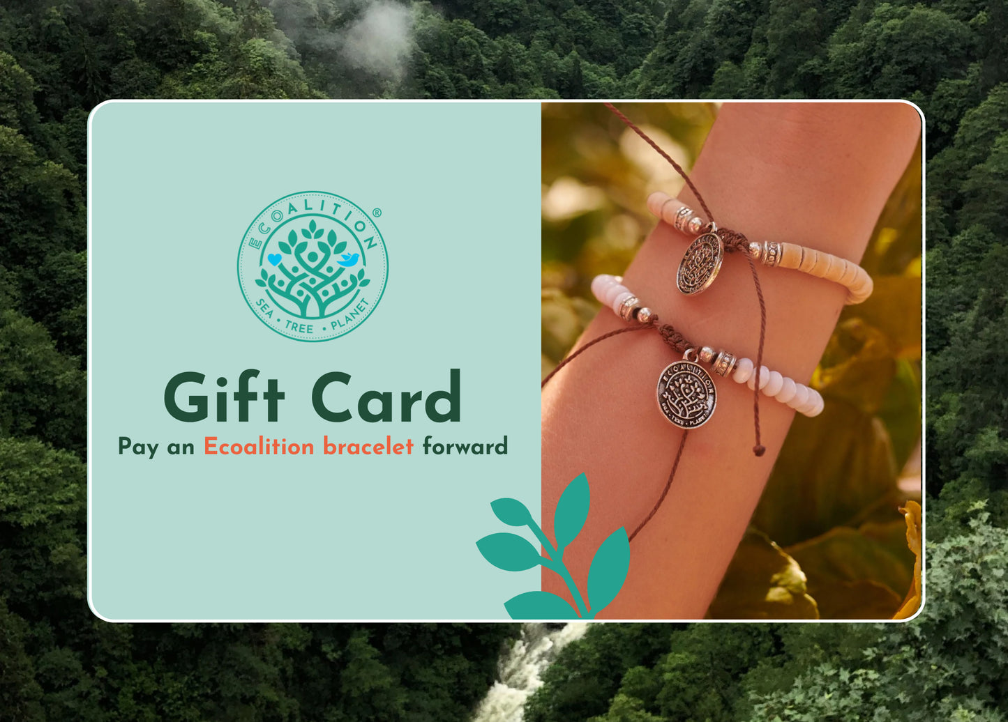 Pay an Ecoalition bracelet forward